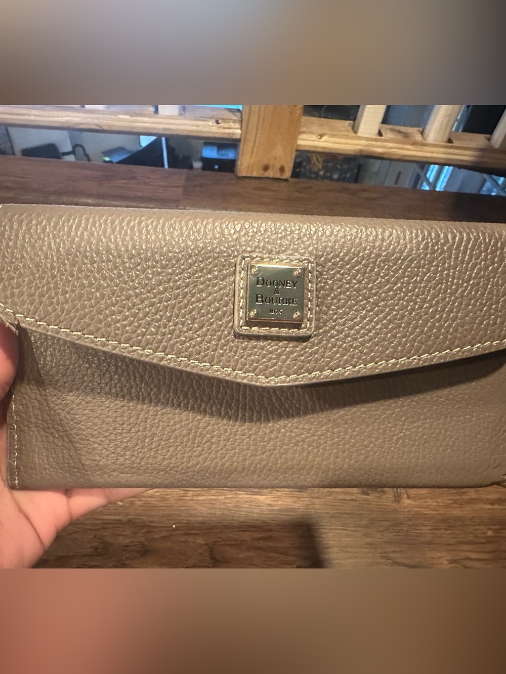 Dooney & Bourke Pebbled Luca Leather Clutch